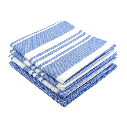 DuraCott, Absorbent Kitchen Towels, 2 x 1.5 Ft, Indihaus Blue. Pack of 4