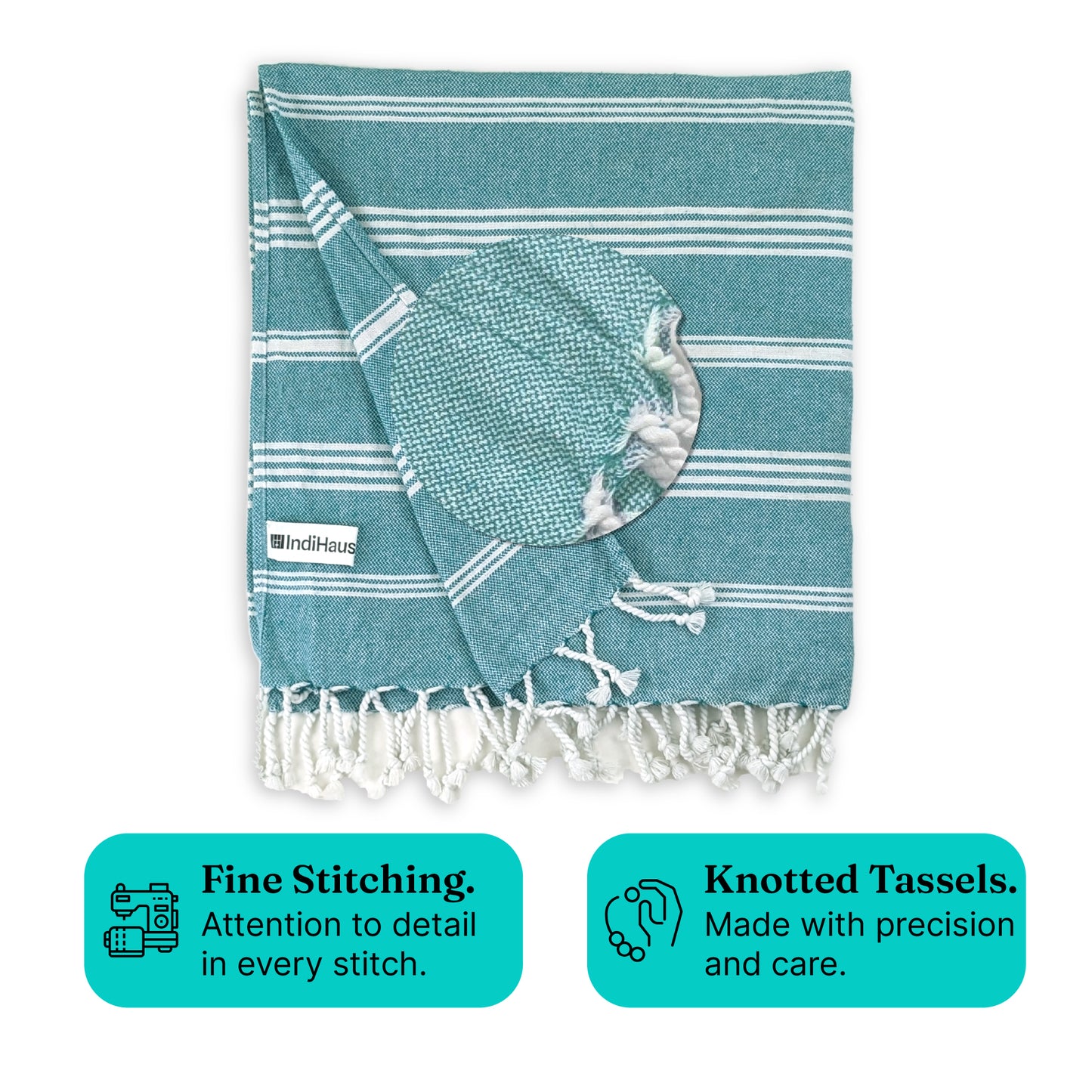 DuraCott, Extra Large Towel 6Ft X 3Ft, Ocean Teal