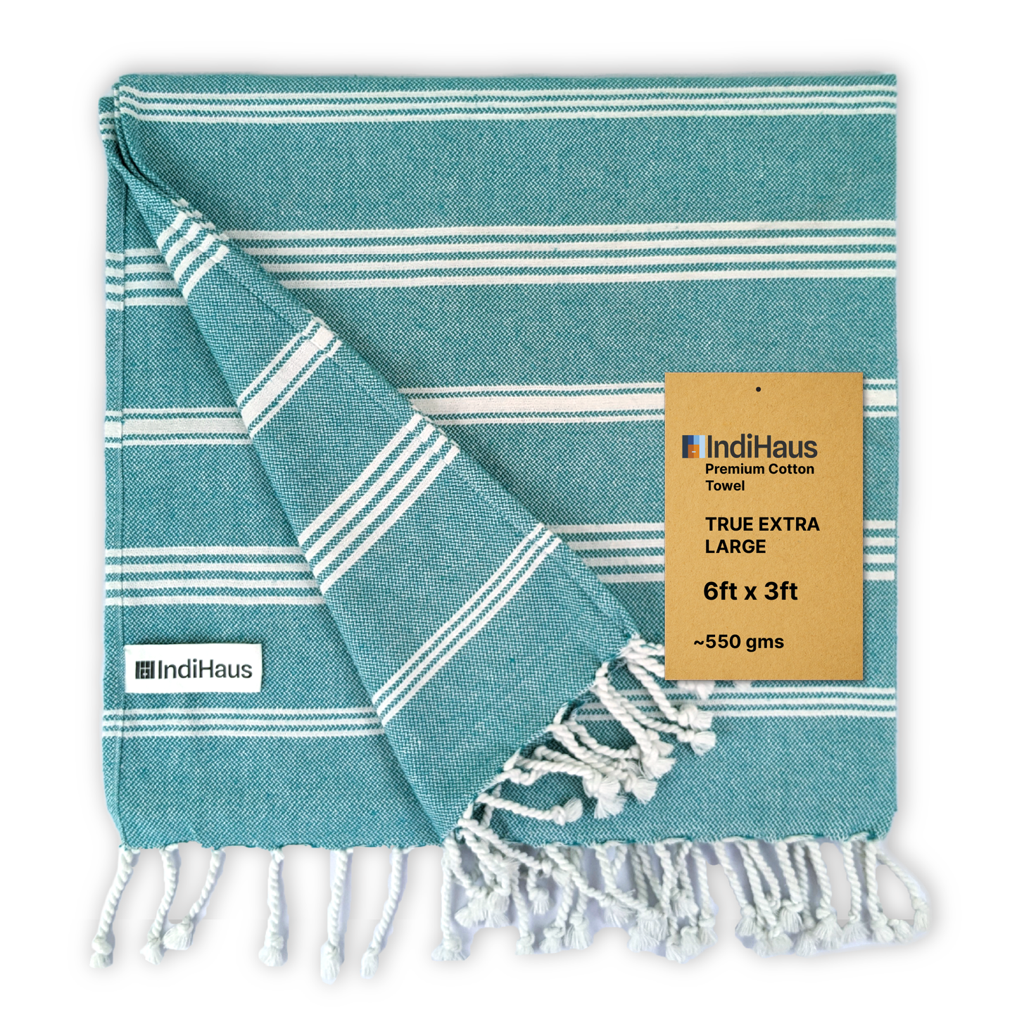 DuraCott, Extra Large Towel 6Ft X 3Ft, Ocean Teal